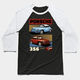 Porsche 356 Artwork Baseball T-Shirt